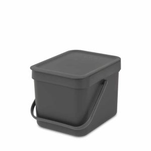 Brabantia Affaldsspand m/ Låg 6 Ltr. – Grå