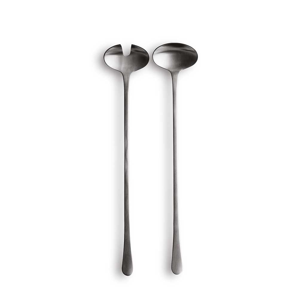 Georg Jensen Copenhagen Salatbestik 2 Dele – Mat Rustfrit Stål - Billede 2